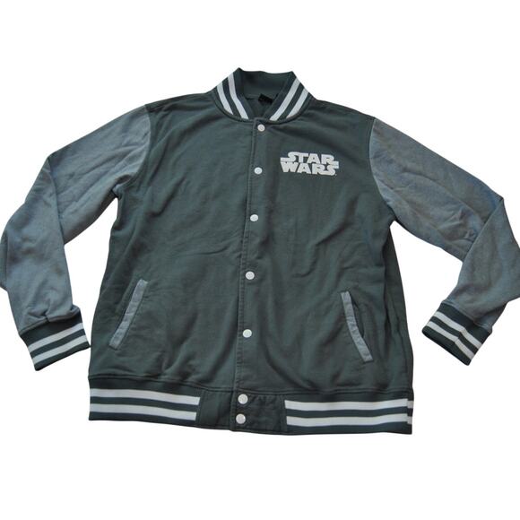 Star Wars Varsity Jacket Full Button Up Medium (No Tag) - Picture 1 of 10
